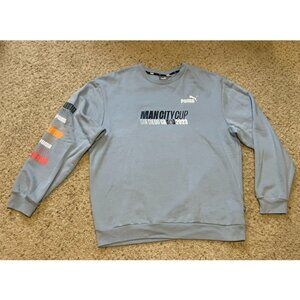 Puma Manchester City 2023 Man City Cup San Diego Light Blue Sweatshirt Size L